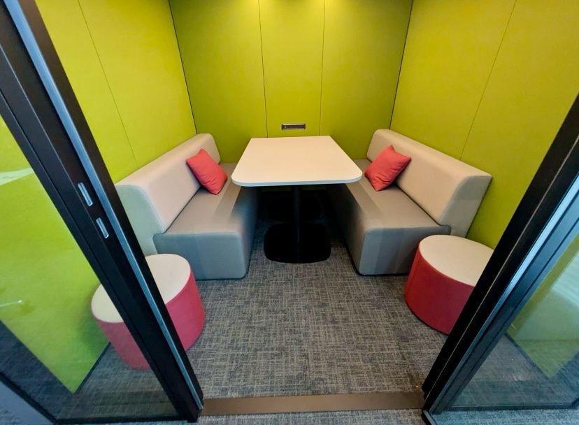 Large office fit-out with desks and chairs in London